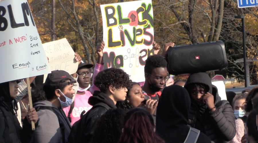 Braintree High Students Walk Out for Racial Justice
