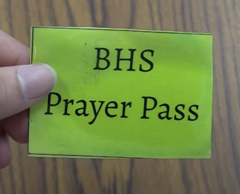 Prayer Passes at BHS