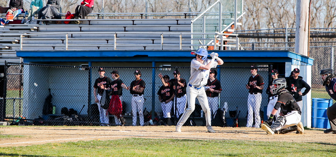 On Tuesday, April 9, Braintree Varsity played Newton North. Braintree is up at bat, waiting for the pitch.