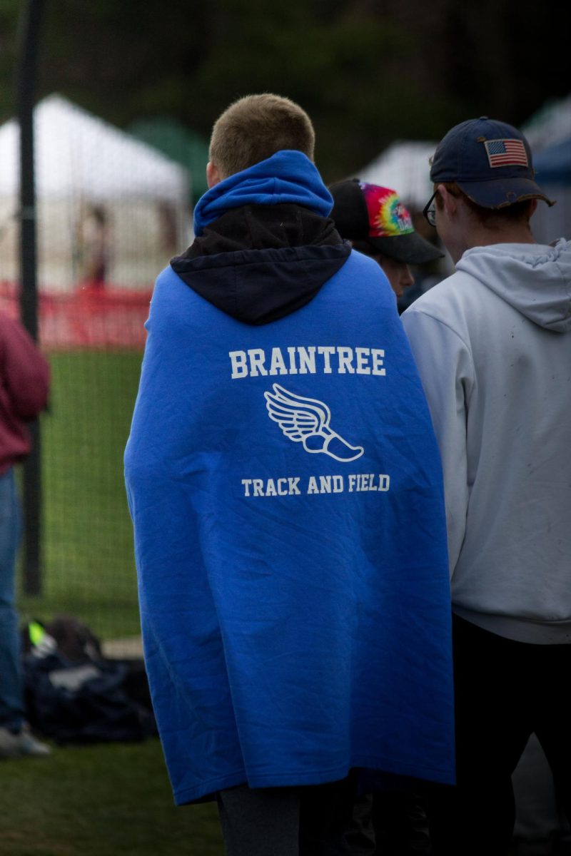 Fellow Braintree track athlete reps their gear.