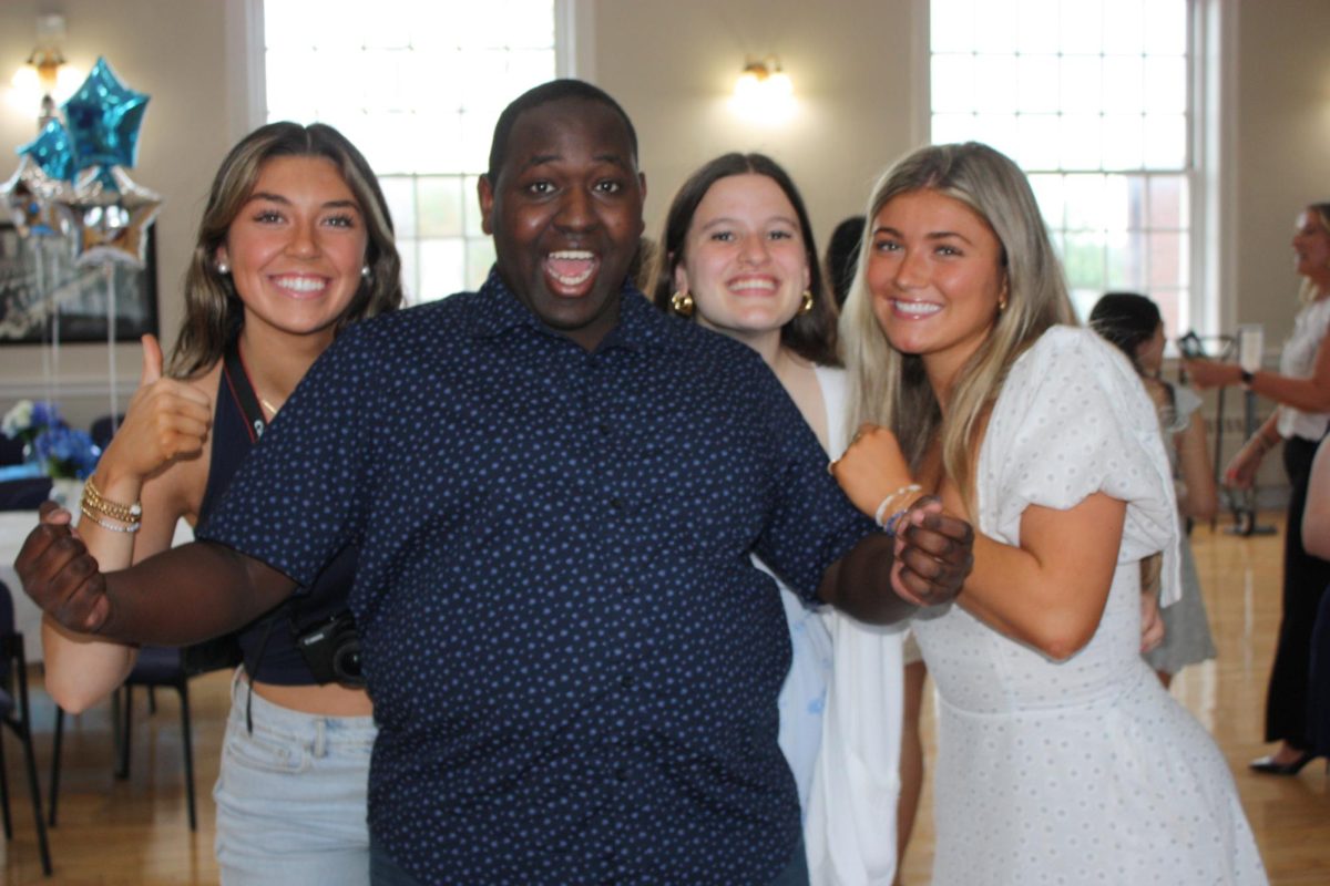 Start of the celebration begins, with Seniors Reilly Burke, Jenna Cappadona, and Megan Fahy and Robert at Braintree Town Hall on May 9th 2025.