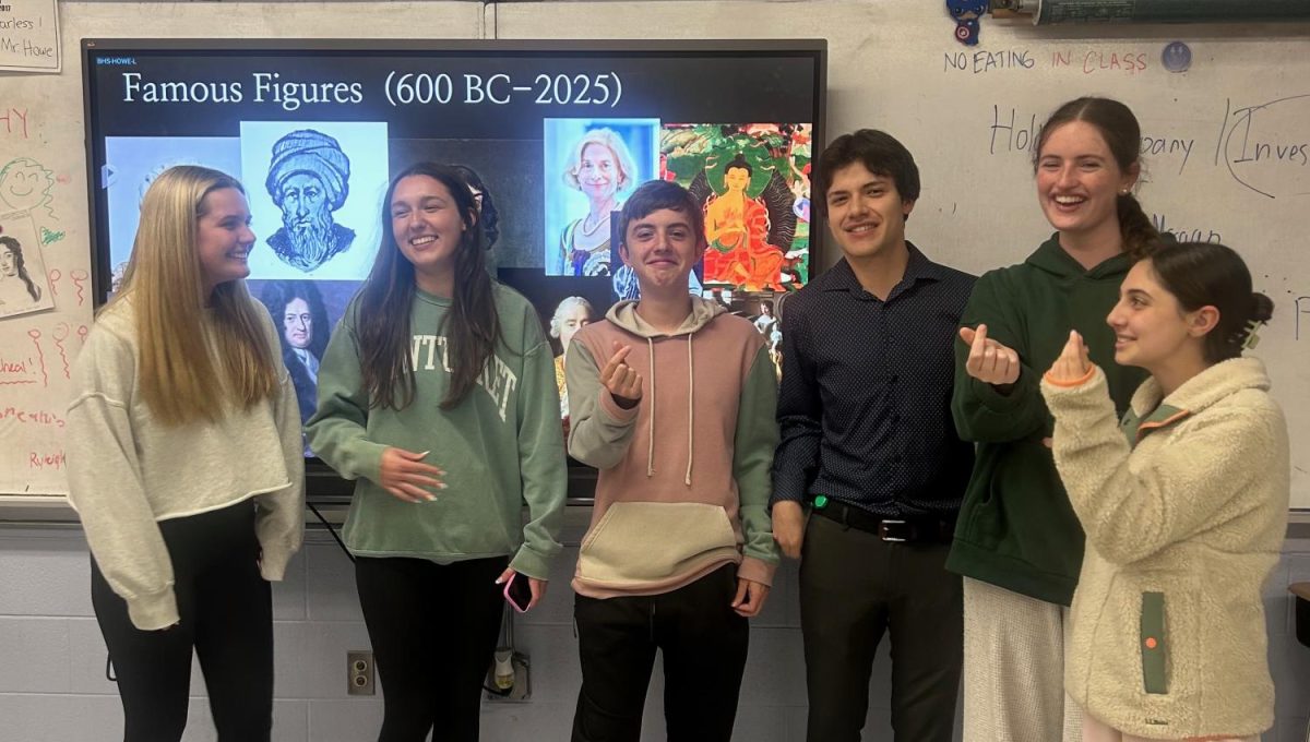 Members of the Philosophy Club pose for a group photo.