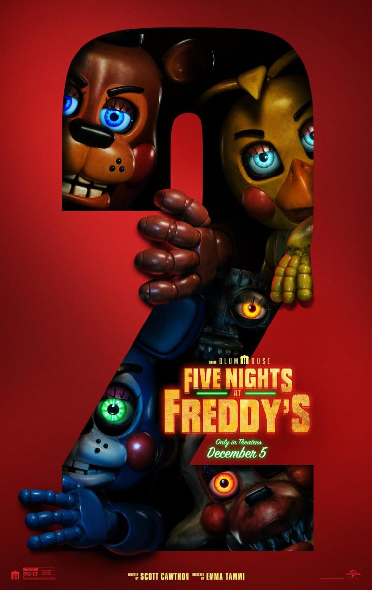 The movie poster for Five Nights At Freddy's 2 released December 5th 2025 (IMDb).