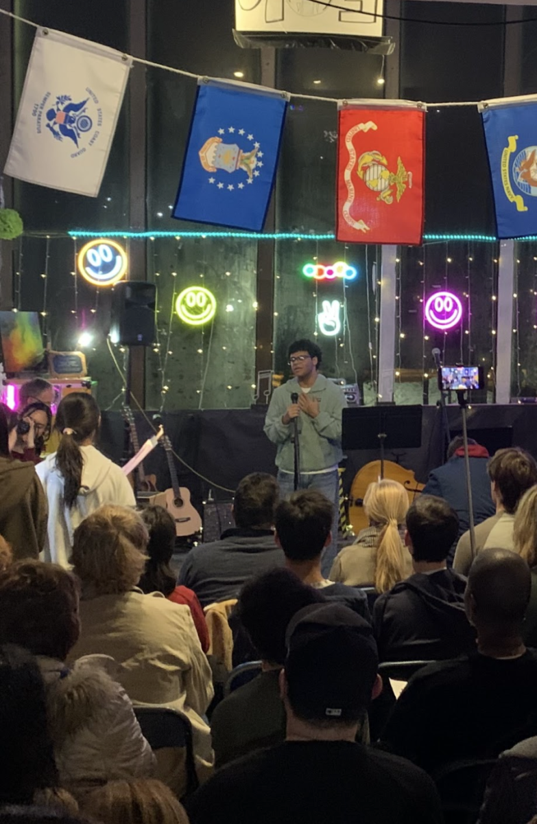 Senior Jordan Ramos performed "Creep" by Radiohead during Coffee House.