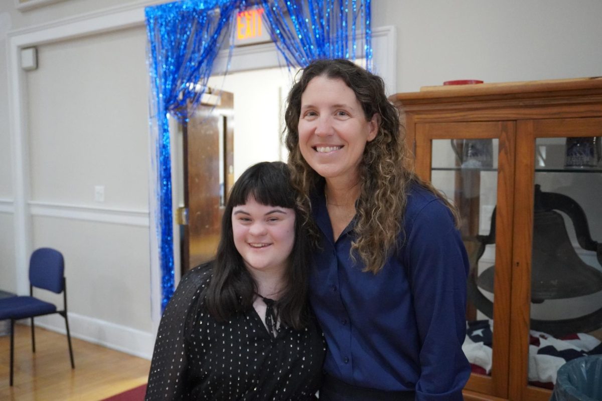 Emily and Mayor Joyce at the fancy formal at Town Hall on May 21st.